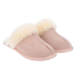 EverAu Womens/Ladies Cow Suede Slippers / Pink